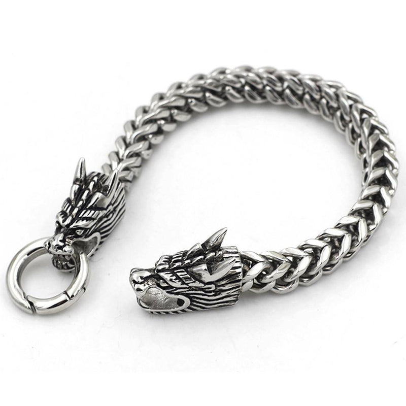 Handmade Bragon Bone Bracelet Snake Chain Jewelry Chinese Dragon Bracelet  for Men - AliExpress